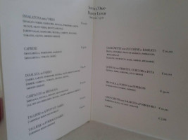 Osteria Sotto L'orso menu