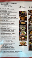 Top Chef Korean Bbq menu