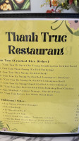 Thanh Van menu