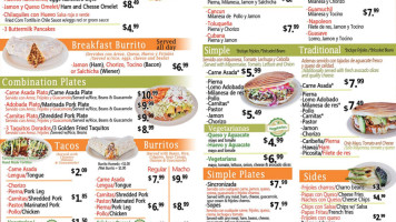 Tortas De Sinaloa menu