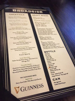 Broadside menu