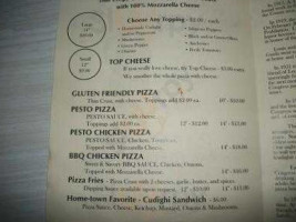 Congress Pizzas menu