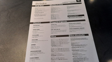 Topgolf menu