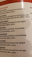 Village Of India menu