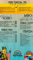 Mi Ranchito menu