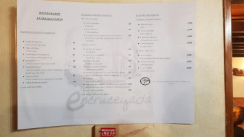 E La Encruceyada menu