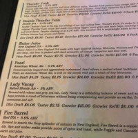 Bent Water Brewing Company menu