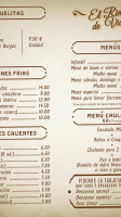 El Rincon De Vicen menu