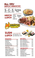 Hibachi Express Sushi menu