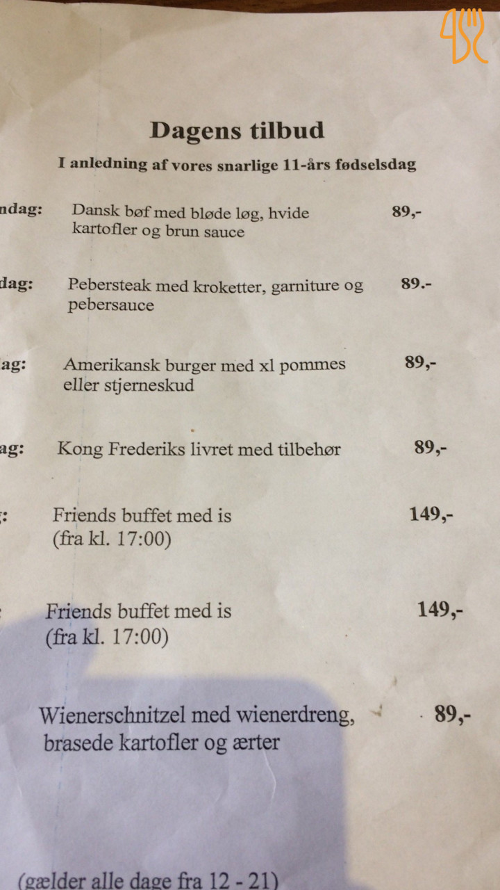 Friends Menu