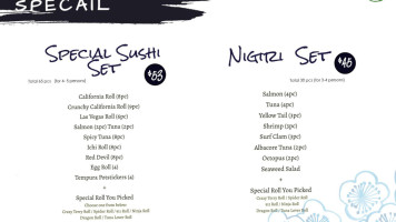 Kaiyo Sushi menu