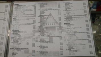 Thai Panda menu