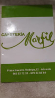 Marfil menu