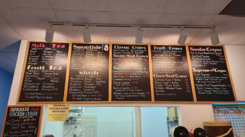 Boba Crepes menu