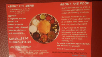 Ayurveda Cafe food