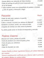 Corchea menu