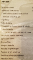 La Maroma menu