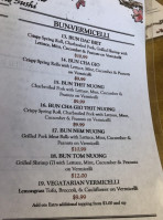 Maiku Vietnamese Pho menu