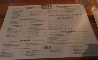 Cosa Cucina Winebar food