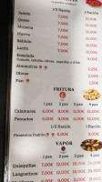 Marisquería El Túnel menu