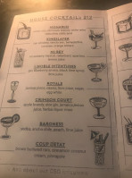 The Royal Room menu