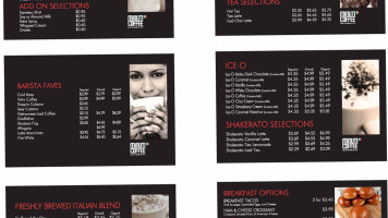 Minuti Coffee menu