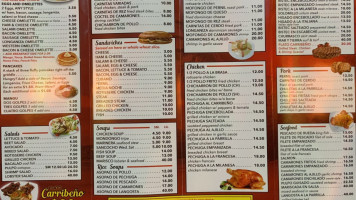 El Nuevo Carribeño menu