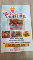 Crown Chicken Grill food