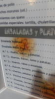 Hamburguesería Taberna Marpi menu