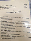 Meson El Fogon Habitaciones menu