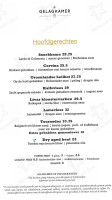 De Oude Smidse menu