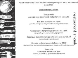 Smaek menu