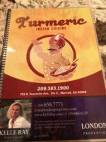 Turmeric Indian Cuisine menu