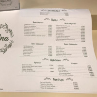 Mejorana Tapas menu