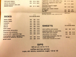 The Arlington Cafe menu