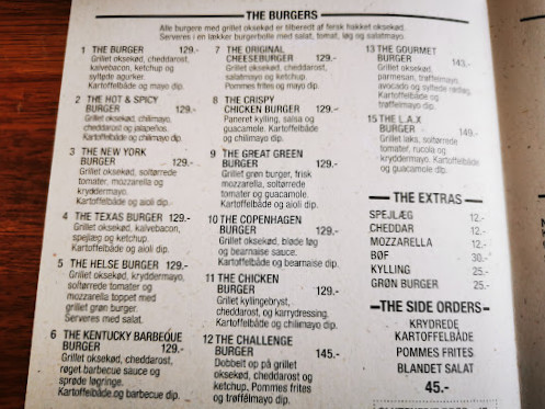 The Burger Menu