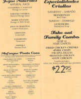 Punta Cana Dominican Food Traditional Authentic Dine-in Or Takeout menu