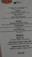 Sand Point Grill menu