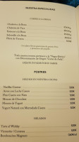 La Galeria menu