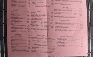 Village Pizza menu