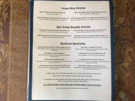 Sala Thai menu