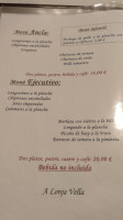 A Lonja Vella menu