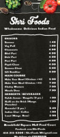 Shri Foods menu