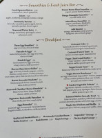 Wynn Terrace Pointe Cafe menu