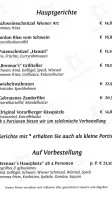 Gasthaus Traube Brennar menu