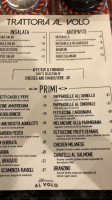 Cucina Al Volo Trattoria menu