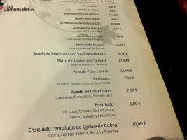 Tapas Brisa menu