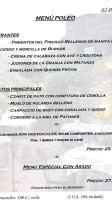 El Jardin Del Poleo menu