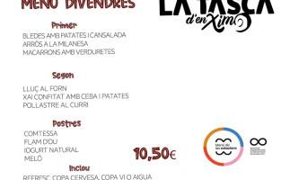 La Tasca D'en Ximo menu