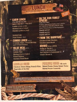 Catfish Cabin menu